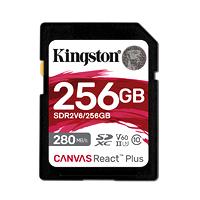 MEMORIA FLASH SD KINGSTON SDXC CANVAS REACT PLUS 256GB 280R/150W UHS-II U3 V60 SDR2V6/256GB MEMORIA FLASH SD KINGSTON SDXC CANVAS REACT PLUS 256GB 280R/150W UHS-II U3 V60 SDR2V6/256GB